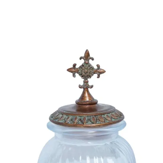 Gold Colored Polystone Traditional Decorative Jar Set {4}