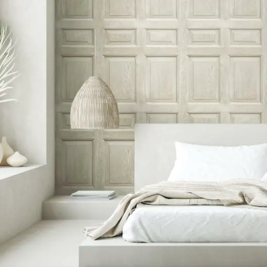 Roommates Beveled Wood Paneling Peel & Stick Wallpaper Brown {4}