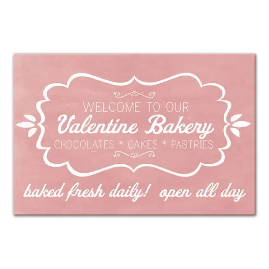 Valentine Bakery Canvas Wall Art {1}