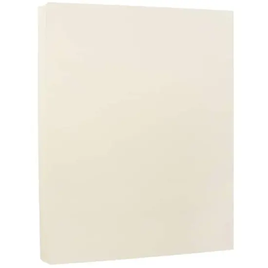 JAM Paper Strathmore Ivory Wove 8.5" x 11" Cardstock, 50 Sheets {1}