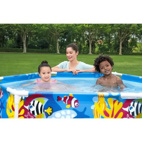 Steel Pro 6ft. UV Careful Splash-in-Shade Play Pool {7}