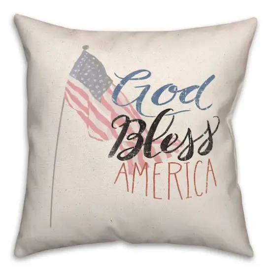 God Bless America Throw Pillow {1}