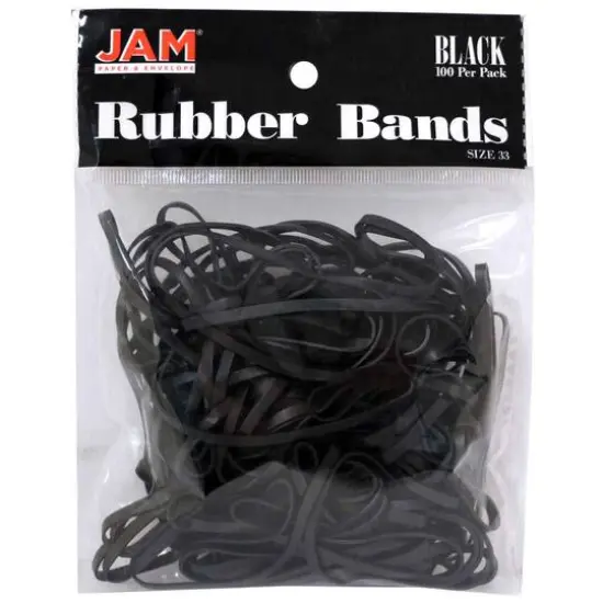 JAM Paper Size 33 Rubber Bands, 100ct. Blue {2}