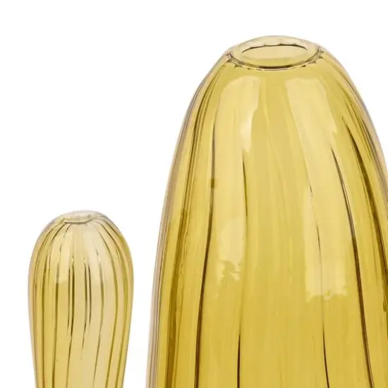 7.5" Tall Glass Cactus by Ashland&reg; Yellow {4}