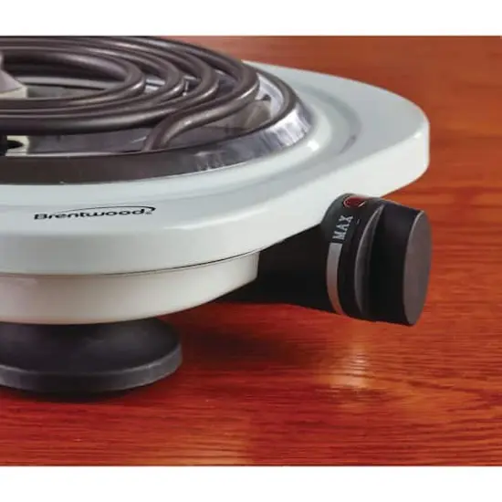 Brentwood White 1000W Double Electric Burner {3}