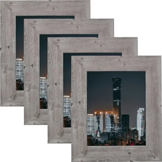 4 Pack Craig Frames American Barn Light Gray Picture Frame {7}