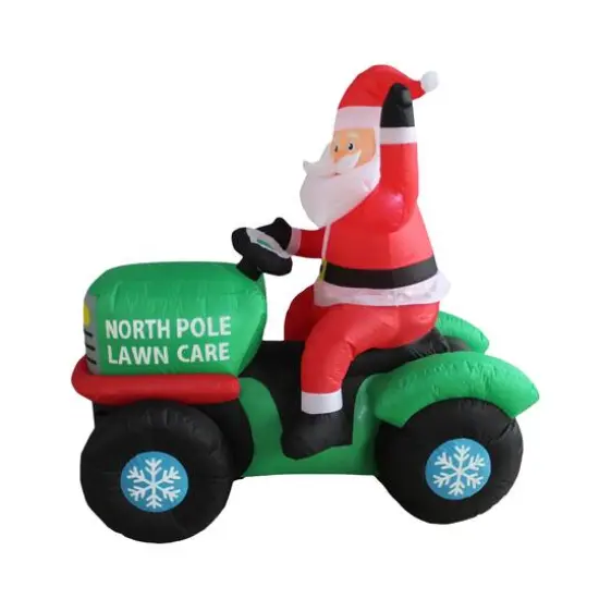 5ft. Inflatable North Pole Lawn Care Santa {4}