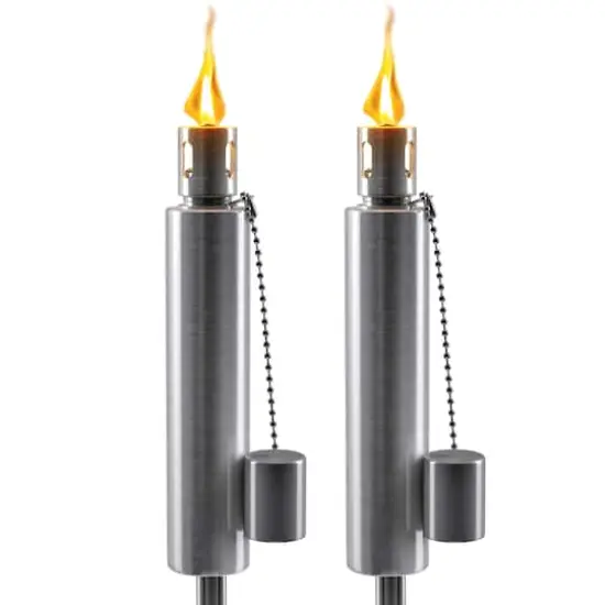 Sorbus 60" Matney Stainless Steel Outdoor Torches , 2ct. {1}