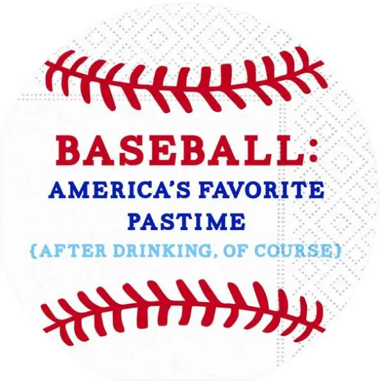 JAM Paper America's Favorite Pastime Cocktail Napkins, 32ct. {1}