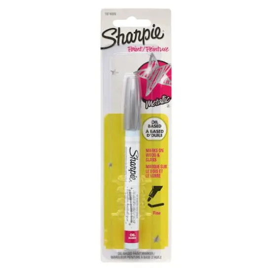 Sharpie&reg; Oil-Based Paint Marker, Fine Point Metallic Silver {4}