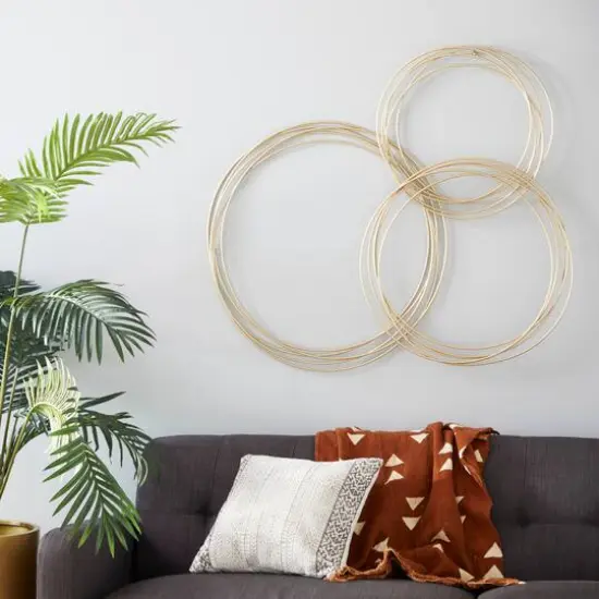 CosmoLiving by Cosmopolitan Gold Metal Wall D&eacute;cor {8}