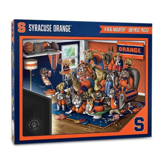 College Football Purebred Fans A Real Nailbiter 500 Piece Puzzle Syracuse Orange {1}