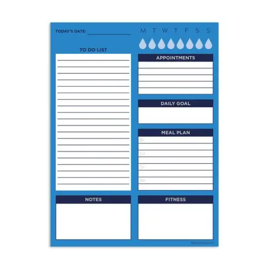 TF Publishing Bright Blue Day Daily Task Pad {3}