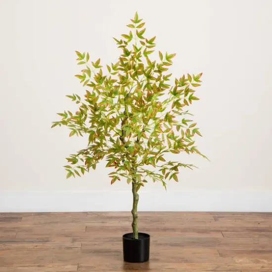 4ft. Autumn Nandina Artificial Fall Tree {6}