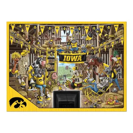 College Barnyard Fans 500 Piece Puzzle Iowa Hawkeyes {5}