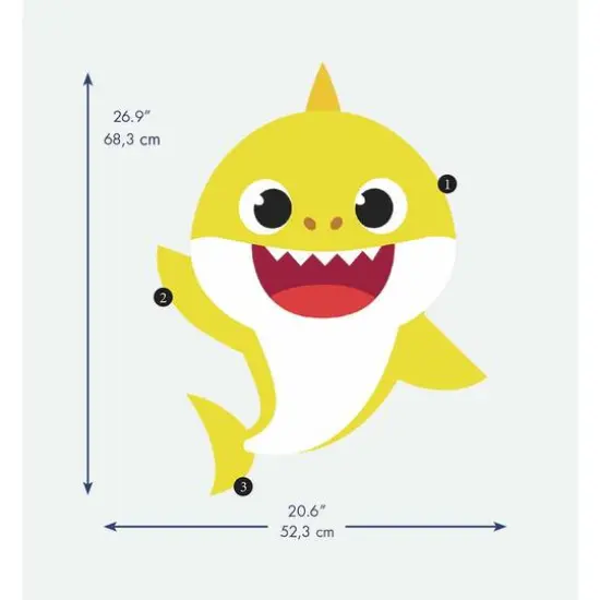 RoomMates Baby Shark Peel & Stick Giant Wall Decals {5}