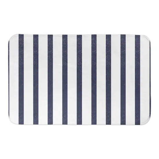 Sea Stripes 34" x 21" Bath Mat {1}