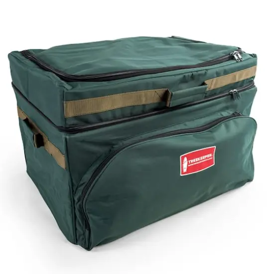 TreeKeeper 72ct. 4" Christmas Ornament Storage Box with Top Pocket {1}