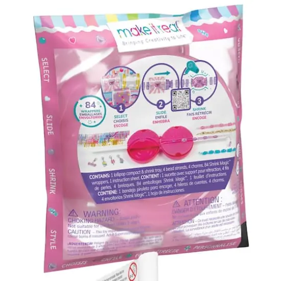 Make It Real&trade; Shrink Magic&trade; Sweet & Sour Lollipop Bracelet Kit Set {6}