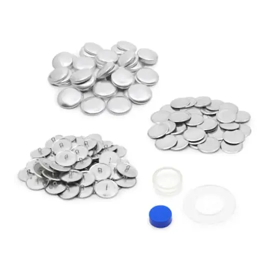 Dritz&reg; Silver Craft Cover Buttons & Tools, 48 Sets {5}