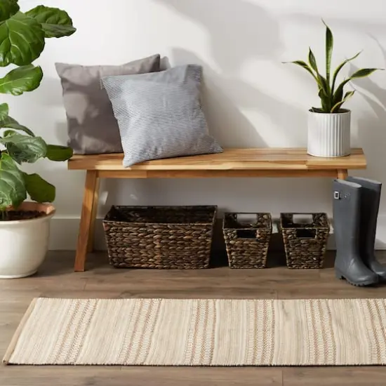 DII&reg; Stone Dobby Stripe Hand-Loomed Rug, 2.5ft. x 6ft. {5}