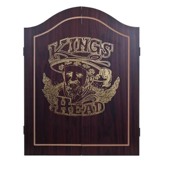 Toy Time King's Head Value Dartboard Cabinet Set {5}