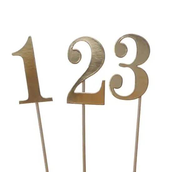 1-12 Gold Table Numbers by Celebrate It&trade; {1}