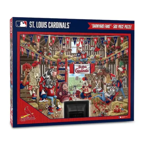 MLB Barnyard Fans 500 Piece Puzzle StLouis Cardinals {1}