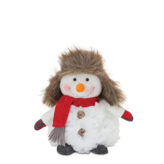 Plush Snowman with Hat & Scarf Set, 10.5" & 8" {3}