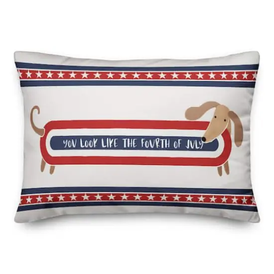 20" x 14" Like the Fourth of July Indoor Outdoor Pillow {3}