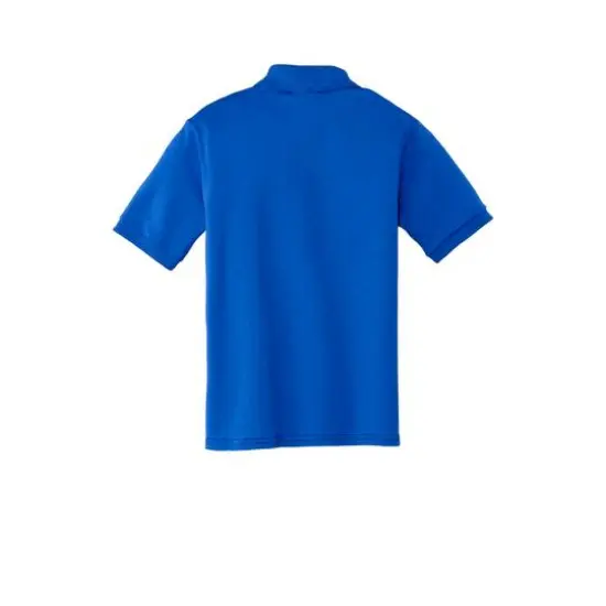 Port & Company&reg; Youth Core Blend Jersey Knit Polo Royal {5}