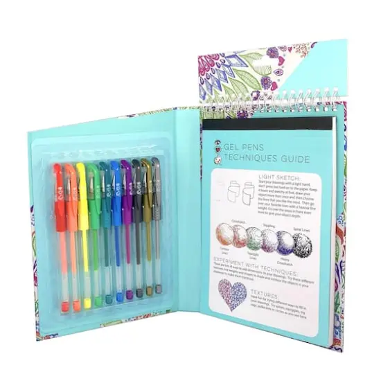 Bright Stripes Gel Pens Travel Art Pack {3}