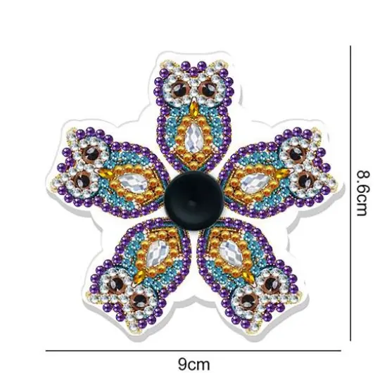 Sparkly Selections Owl Fidget Spinner Diamond Painting {3}