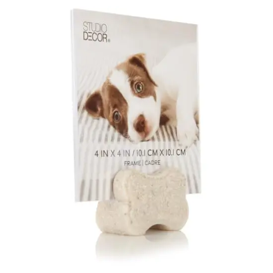 4" x 4" Ivory Bone Photo Holder by Studio D&eacute;cor&reg; {6}