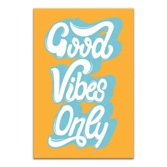 Good Vibes Only Canvas Wall Art {1}