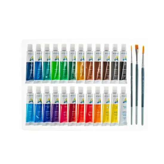 Art Alternatives Economy Acrylic 24 Color Paint Set, 12mL Tubes {5}