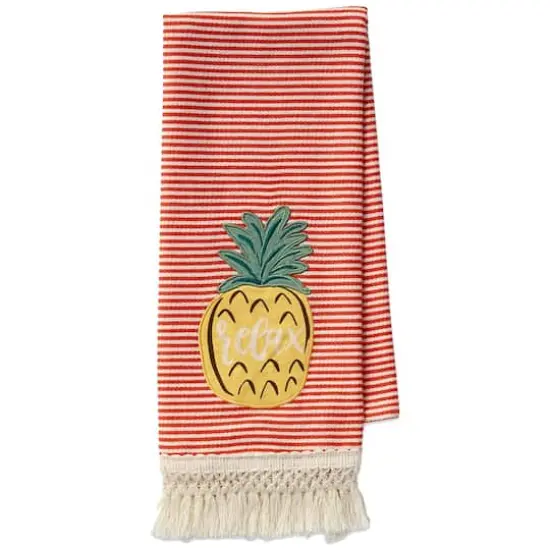 DII&reg; Island Tropics Pineapple Embellished Dish Towels, 3ct. {5}