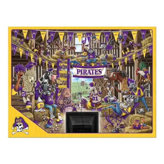College Barnyard Fans 500 Piece Puzzle East Carolina Pirates {5}