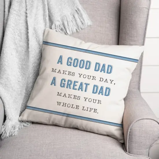 A Great Dad Throw Pillow {3}