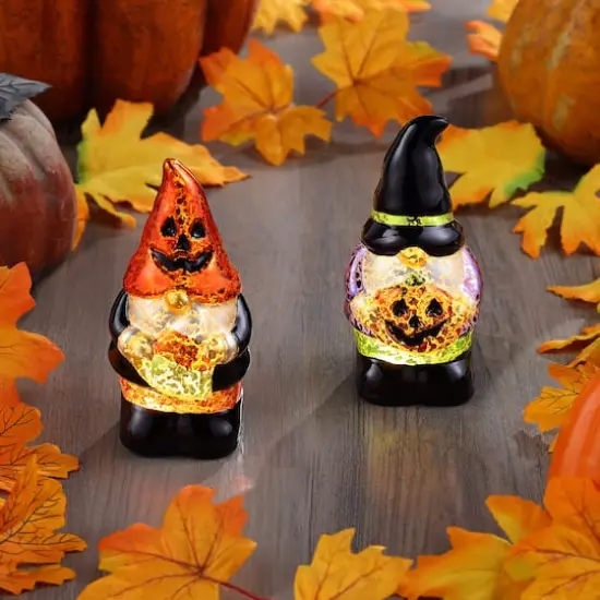 Mr. Halloween 6" Mercury Glass Gnomes {3}