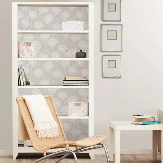 NuWallpaper Dandelion Gray Peel & Stick Wallpaper {5}