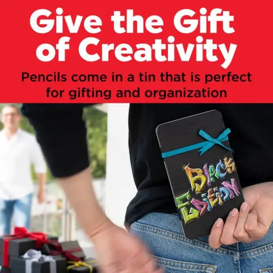 Faber-Castell&reg; 12 Color Black Edition Colored Pencil Tin Set {9}