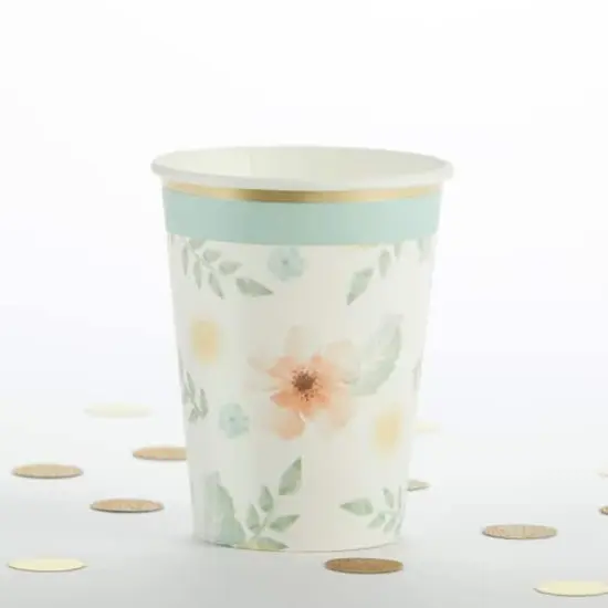 Kate Aspen&reg; Geometric Floral Paper Cups, 32ct. {8}