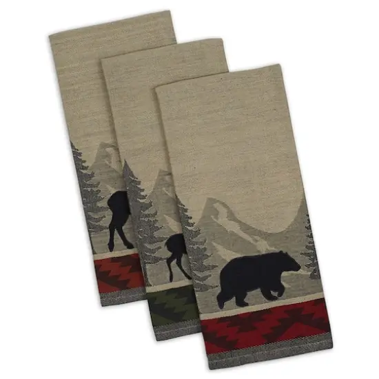 DII&reg; Walk in the Woods Jacquard Dishtowel Set {1}