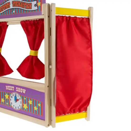 Toy Time Wooden Tabletop Puppet Theater {5}