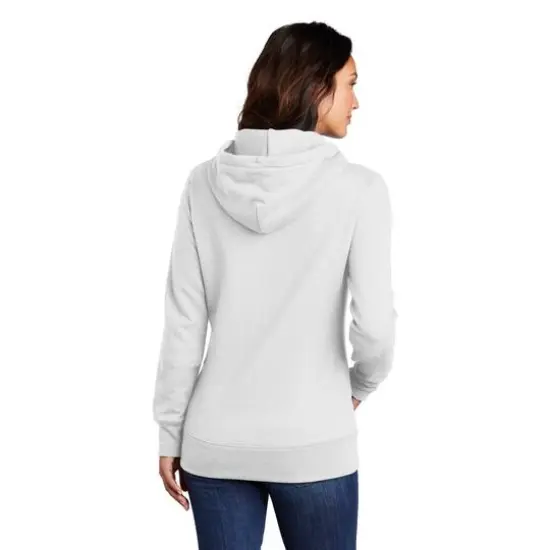 Port & Company&reg; Hooded Pullover Ladies Core Fleece Sweatshirt White {5}