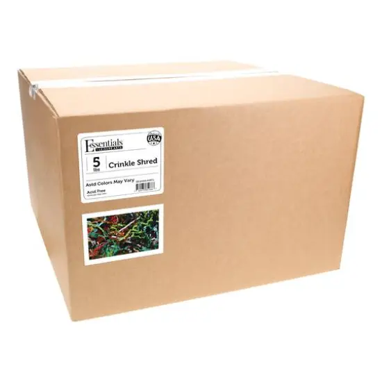Essentials by Leisure Arts Crinkle Shred Box, 5lb. Assorted Colors May Vary {4}
