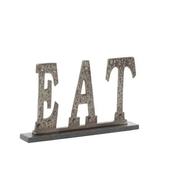 13" Silver Bar Industrial Decorative Sign {1}