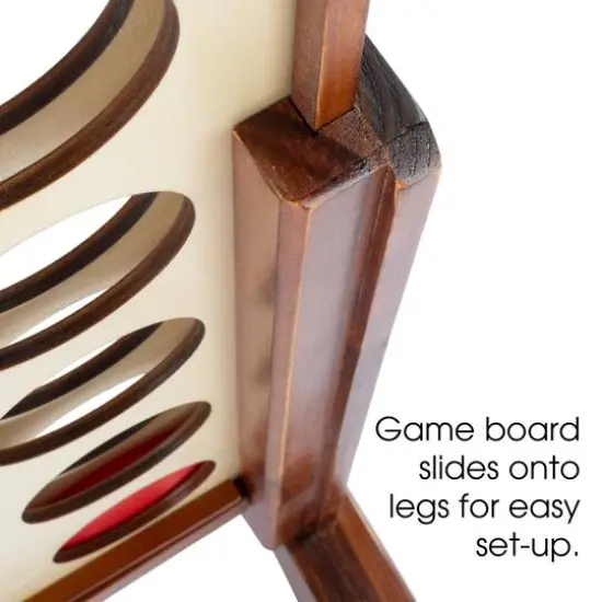 Toy Time 4-In-A-Row Giant Classic Wooden Game Set {6}