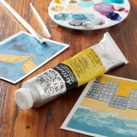 Winsor & Newton® Artisan Water Mixable Oil Color, 200mL Cadmium Yellow Hue {3}
